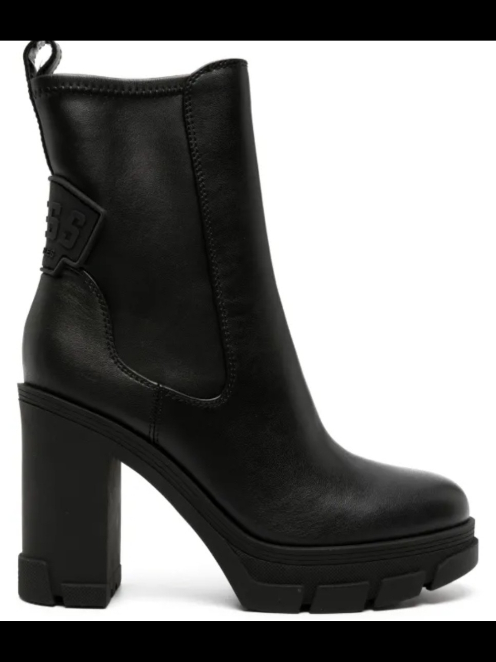 GUESS Xeno Black Platform Chelsea Boots Size 8.5 Lug Sole Heel
